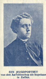 107102 Portret van Henricus van de Wetering, geboren 1850, aartsbisschop van Utrecht (1895-1929), overleden 1929. ...